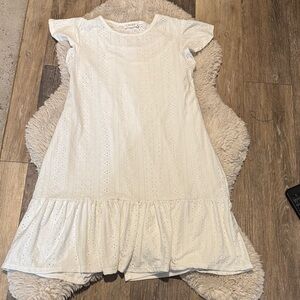 Olivia Rae Cream Eyelet Casual Dress for Women